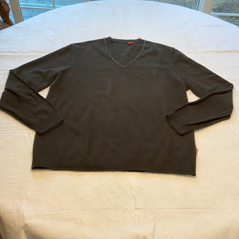Hugo Boss Charcoal Gray Sweater